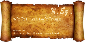 Mözl Szilvánusz névjegykártya